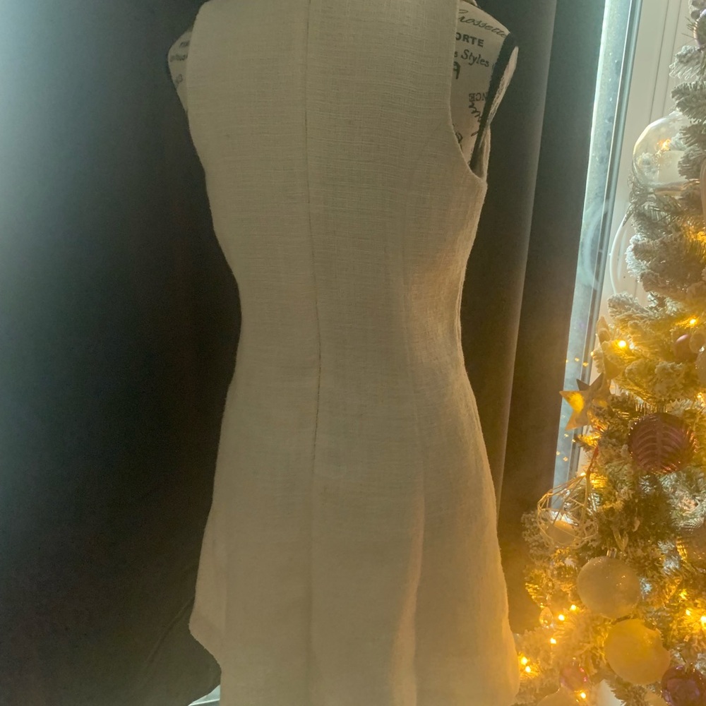 Banana Republic Cream Backless Dress